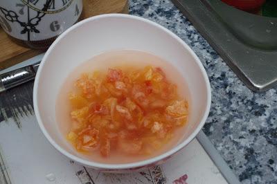 Crema dulce  de mango y pomelo sin gluten ni lactosa