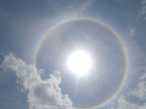 Halo solar desde Guáimaro