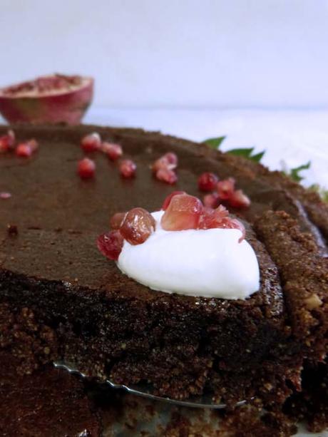 tarta rústica de chocolate y nueces | combinación ideal