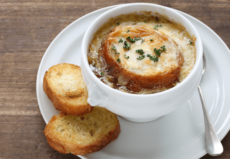 plato sopa de cebolla