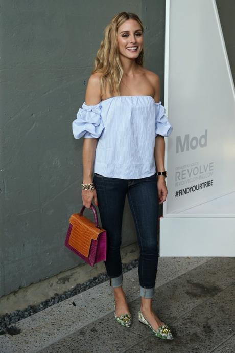 Ideas de looks con camisas off shoulder Ideas de looks con camisas off shoulder