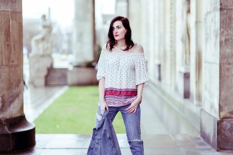 Ideas de looks con camisas off shoulder Ideas de looks con camisas off shoulder