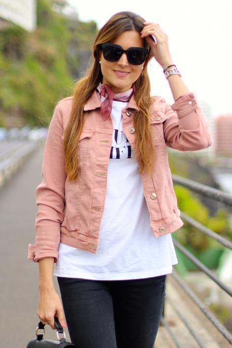 Pink Denim Jacket