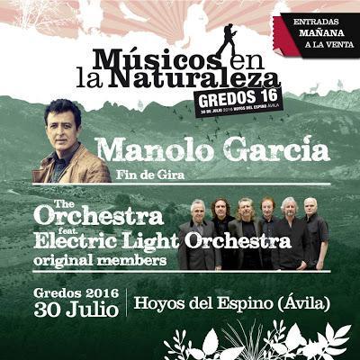 Músicos en la Naturaleza 2016: Manolo García y una banda con miembros de la ELO