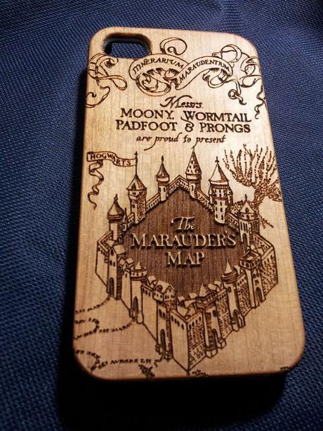 Harry Potter Inspired Marauders Map Material: Solid Wood Back with PC Bumper. Each case has the UNIQUE pattern which is decided by the: 