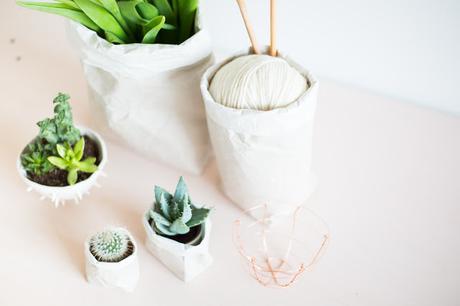 DIY | Haz una bonita maceta de papel para tus plantas