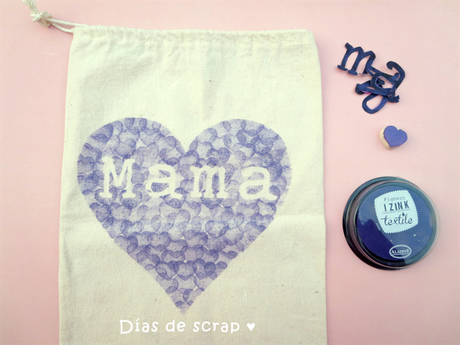 Aprende handmade : ¿Hacemos un regalo para el Día de la madre? Cuencos de arcilla y bolsa estampada