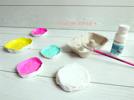 Aprende handmade : ¿Hacemos un regalo para el Día de la madre? Cuencos de arcilla y bolsa estampada