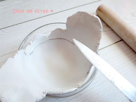 Aprende handmade : ¿Hacemos un regalo para el Día de la madre? Cuencos de arcilla y bolsa estampada