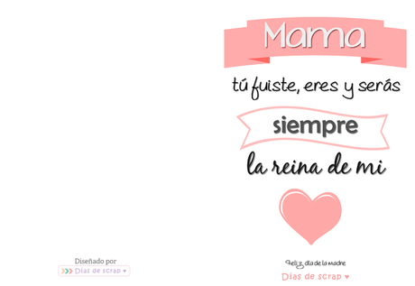  Postal Día de la madre - Días de scrap
