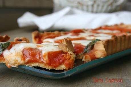 Tarta salada Caprese