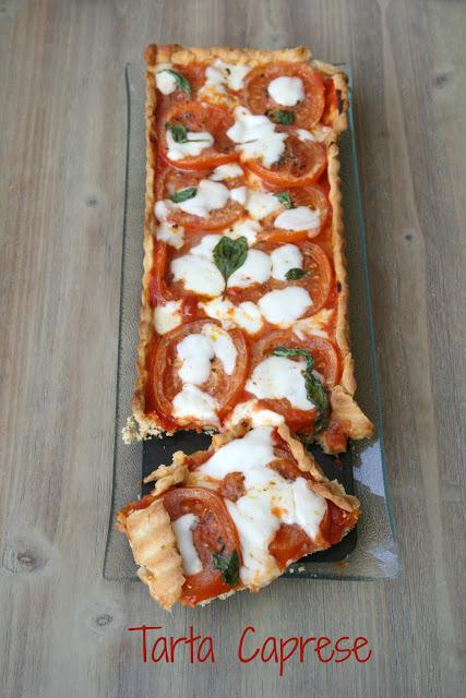 Tarta salada Caprese