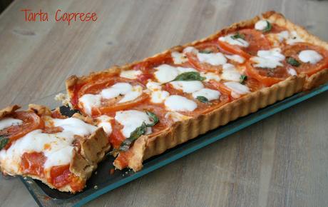 Tarta salada Caprese