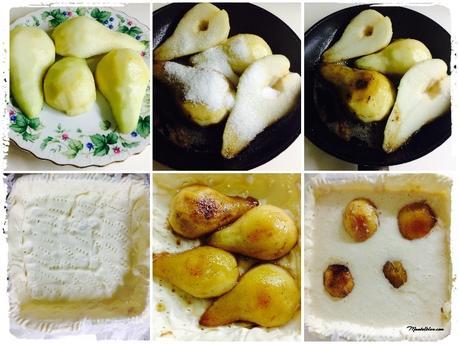 Quesada crujiente con pera caramelizada Peras caramelizadas 2_Fotor