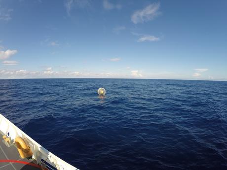 man in hydro  bubble