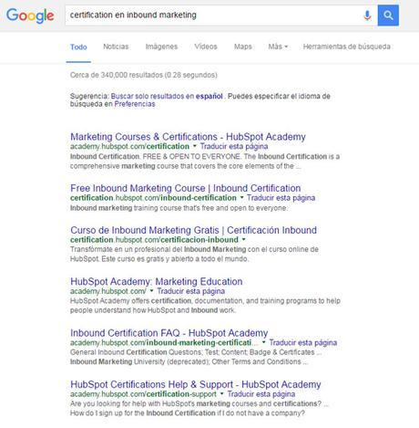 Existen más certificaciones en inbound marketing? Búsqueda Certification in Inbound Marketing