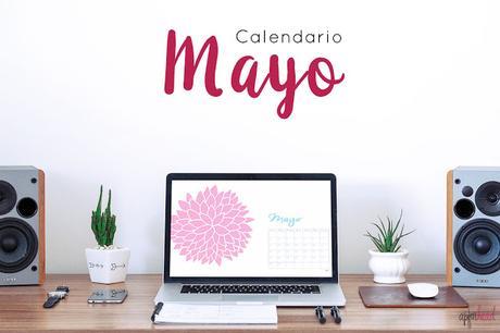 Freebie: Calendario Mayo imprimible y fondo