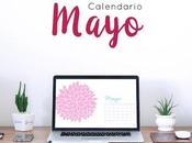 Freebie: Calendario Mayo imprimible fondo