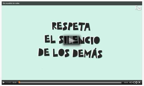 Vídeo “Respeta el silencio de los demás” #SanidadSINruido Vídeo “Respeta el silencio de los demás” #SanidadSINruido
