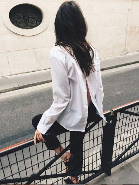 STYLE TIPS; BACKLESS SHIRT.-