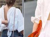 Style tips; backless shirt.-