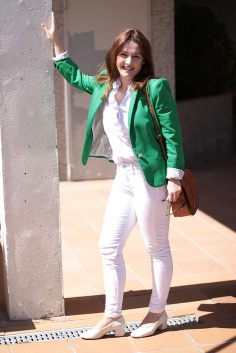 blazer estructurado en hombros