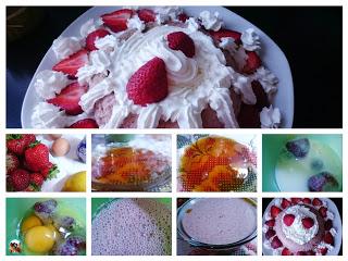 Flan de fresas al microondas