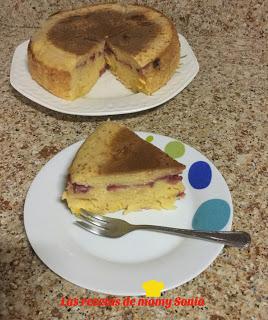 BIZCOCHO DE VAINILLA CON FRUTAS EN MI OLLA ERIKA