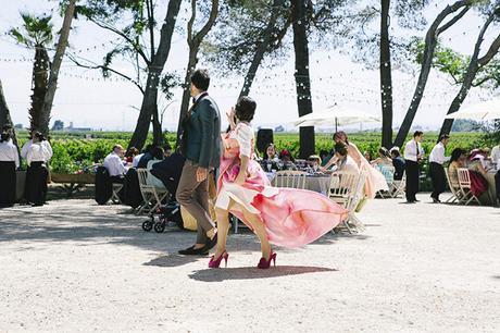 Novia de color, flamencos y mucha originalidad ¿te atreves?