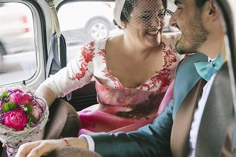 Novia de color, flamencos y mucha originalidad ¿te atreves?