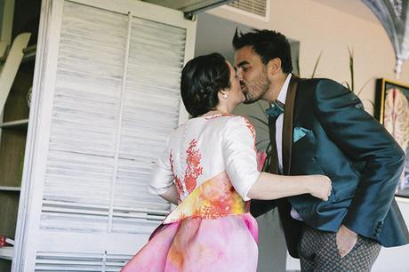 Novia de color, flamencos y mucha originalidad ¿te atreves?