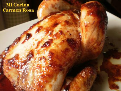 PICANTON AL HORNO MARINADO CON SALSA DE SOJA, MIEL Y JENGIBRE