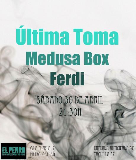 Última Toma, Ferdi y Medusa Box en El Perro de la parte de atrás del coche