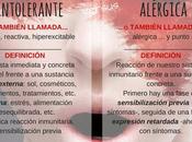 ¿Soy alérgica simplemente intolerante?