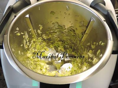 Risotto de salmón en thermomix.