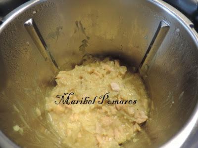 Risotto de salmón en thermomix.