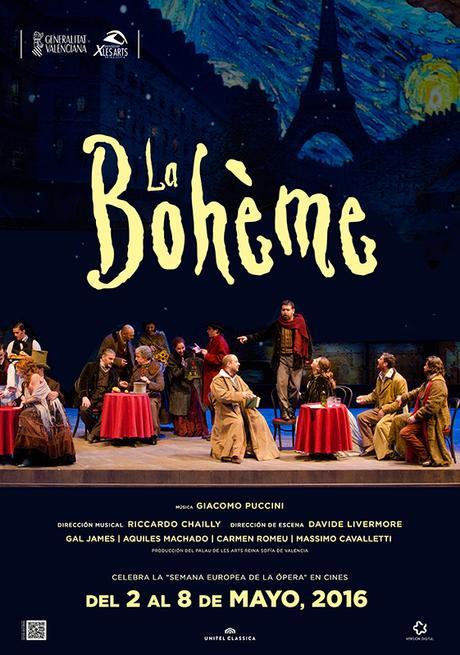 2 AL 8 MAYO, LA BOHÈME DESDE PALAU DE LES ARTS, VALÈNCIA (EUROPEAN OPERA DAYS)