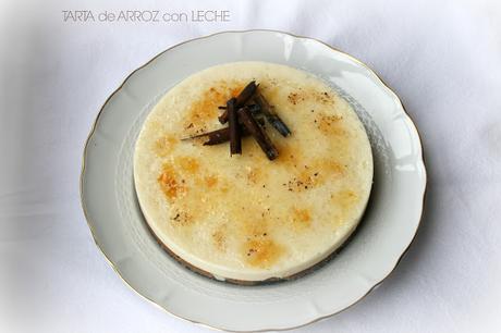 Tarta de arroz con leche