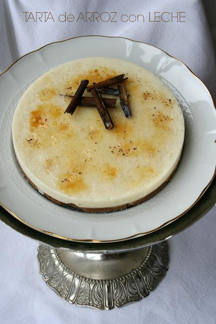 Tarta de arroz con leche