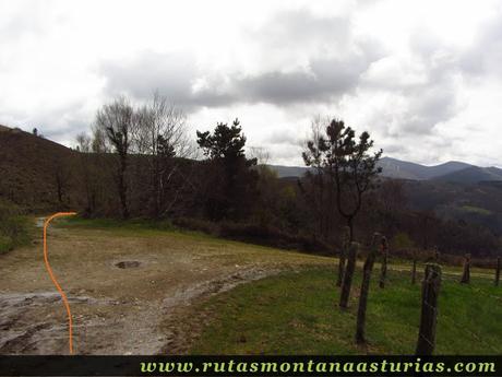 Camino a Caborcos por la izquierda