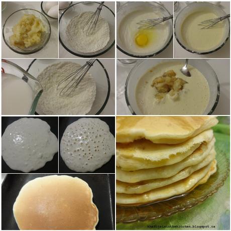 CRÊPES AUX POIRES / PEARS PANCAKES / PANQUEQUES CON PERAS / بان كيك بالاجاص