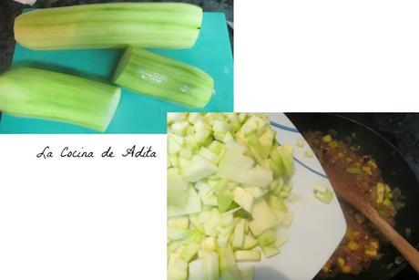 Saquitos de verduras con gulas