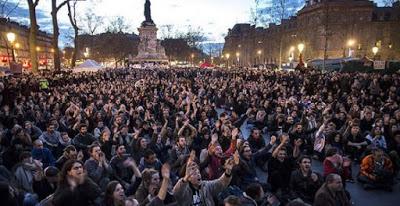 La “Noche, en Vela” parisiense. (Continuación de la “Noche de los indignados”, en la madrileña Puerta del Sol).