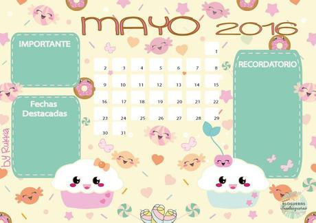 Fondos de pantalla y Calendarios imprimibles - Mayo 2016