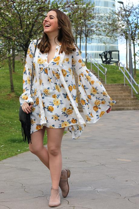 Vestido hippie para la primavera