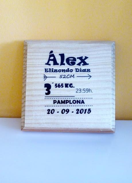 PEANAS DE MADERA PERSONALIZADAS PARA BEBÉS