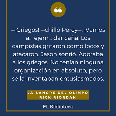 Reseña: La Sangre del Olimpo - Rick Riordan