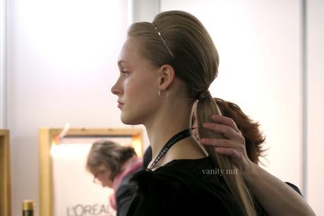 Backstage de Rosa Clara con L'Oréal Professionnel