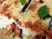 cena diferente sencilla para familia: milhojas calabacín jamón queso