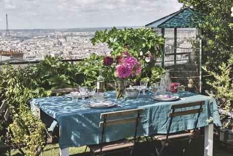 Apartamento en París con jardín urbano en el tejado.